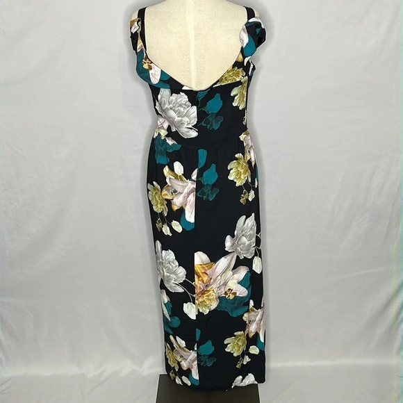 City Chic Off Shoulder Tulip Hem Maxi Dress in Floral Glow - NEW - Size 18 - Picture 4 of 8